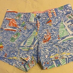 Lilly Pulitzer Multicolor Nautical Print Shorts